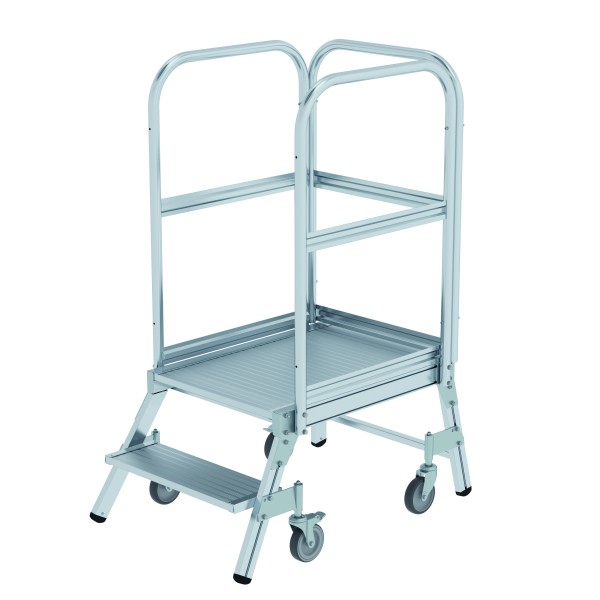 Podesttreppe einseitig begehbar